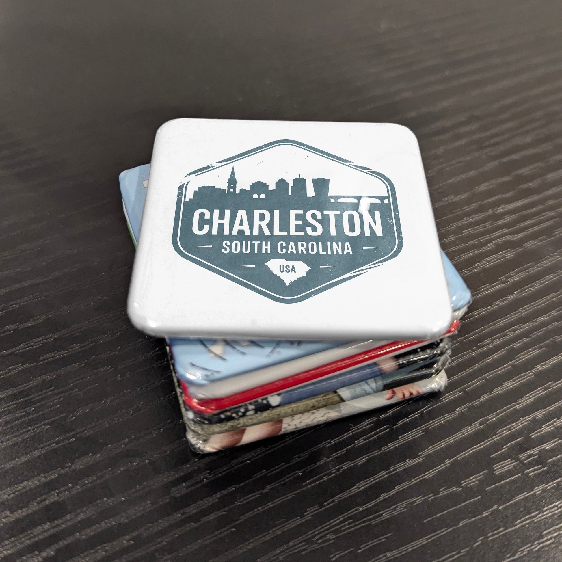 Charleston South Carolina Magnet | Skyline Badge | 2×2 | Made in Canada - PhiloPerse