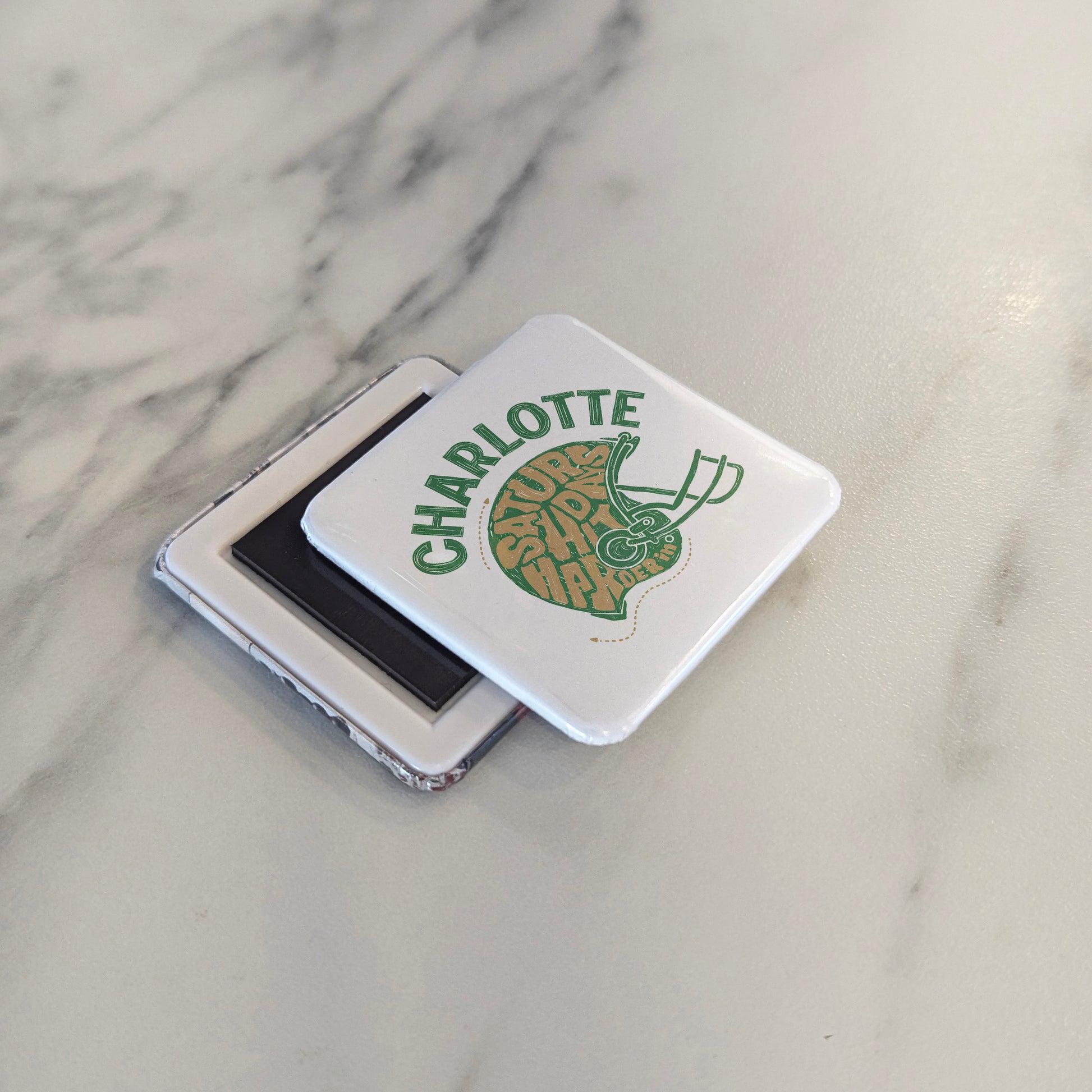 Charlotte North Carolina Magnet | Saturday Habit | 2×2 | Made in Canada - PhiloPerse