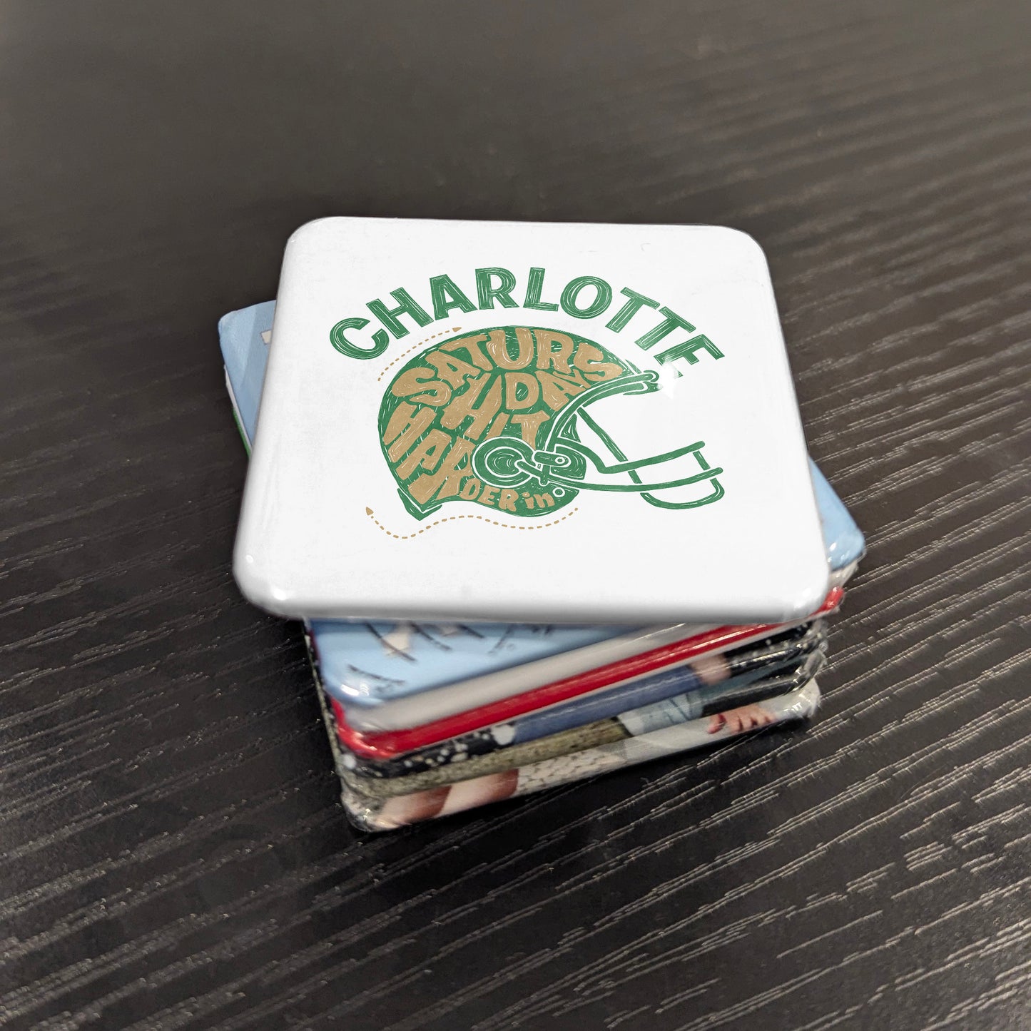 Charlotte North Carolina Magnet | Saturday Habit | 2×2 | Made in Canada - PhiloPerse