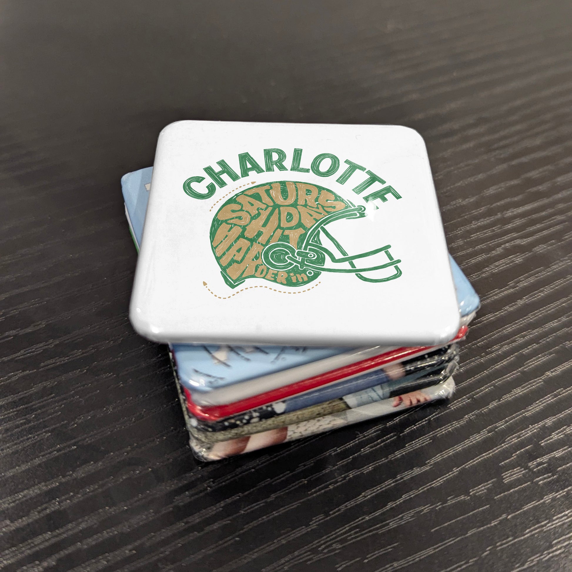 Charlotte North Carolina Magnet | Saturday Habit | 2×2 | Made in Canada - PhiloPerse