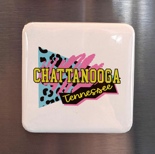 Chattanooga Tennessee Magnet | Retro 90s Vibes | 2×2 | Made in Canada - PhiloPerse