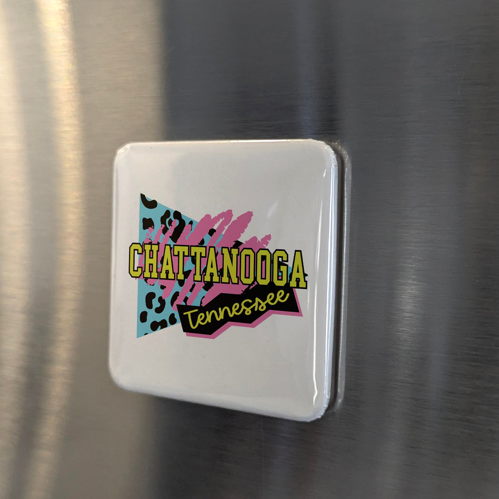 Chattanooga Tennessee Magnet | Retro 90s Vibes | 2×2 | Made in Canada - PhiloPerse