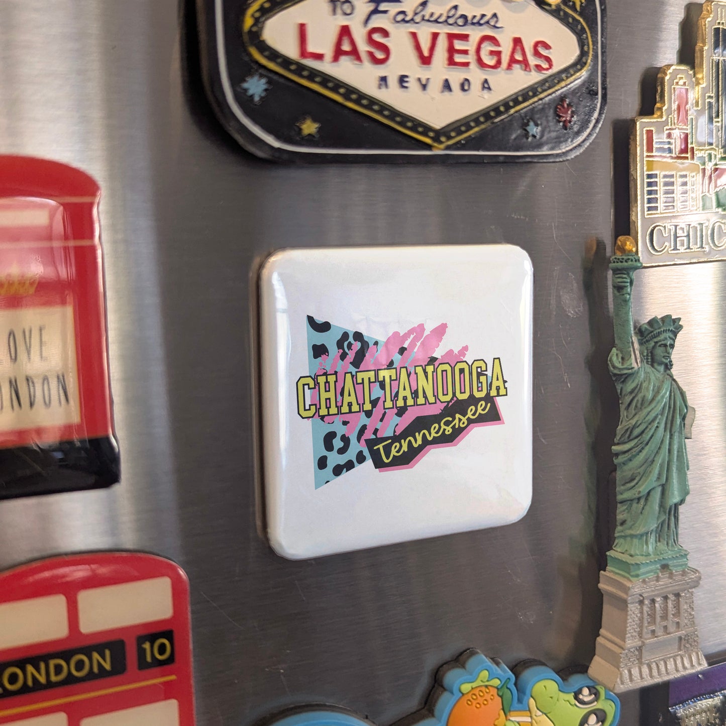 Chattanooga Tennessee Magnet | Retro 90s Vibes | 2×2 | Made in Canada - PhiloPerse