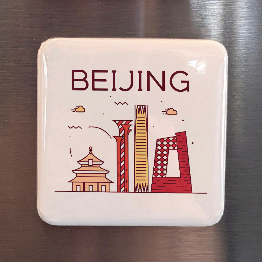 Beijing China Asia Magnet | Imperial Capital of the Middle Kingdom | 2x2 | Made in Canada