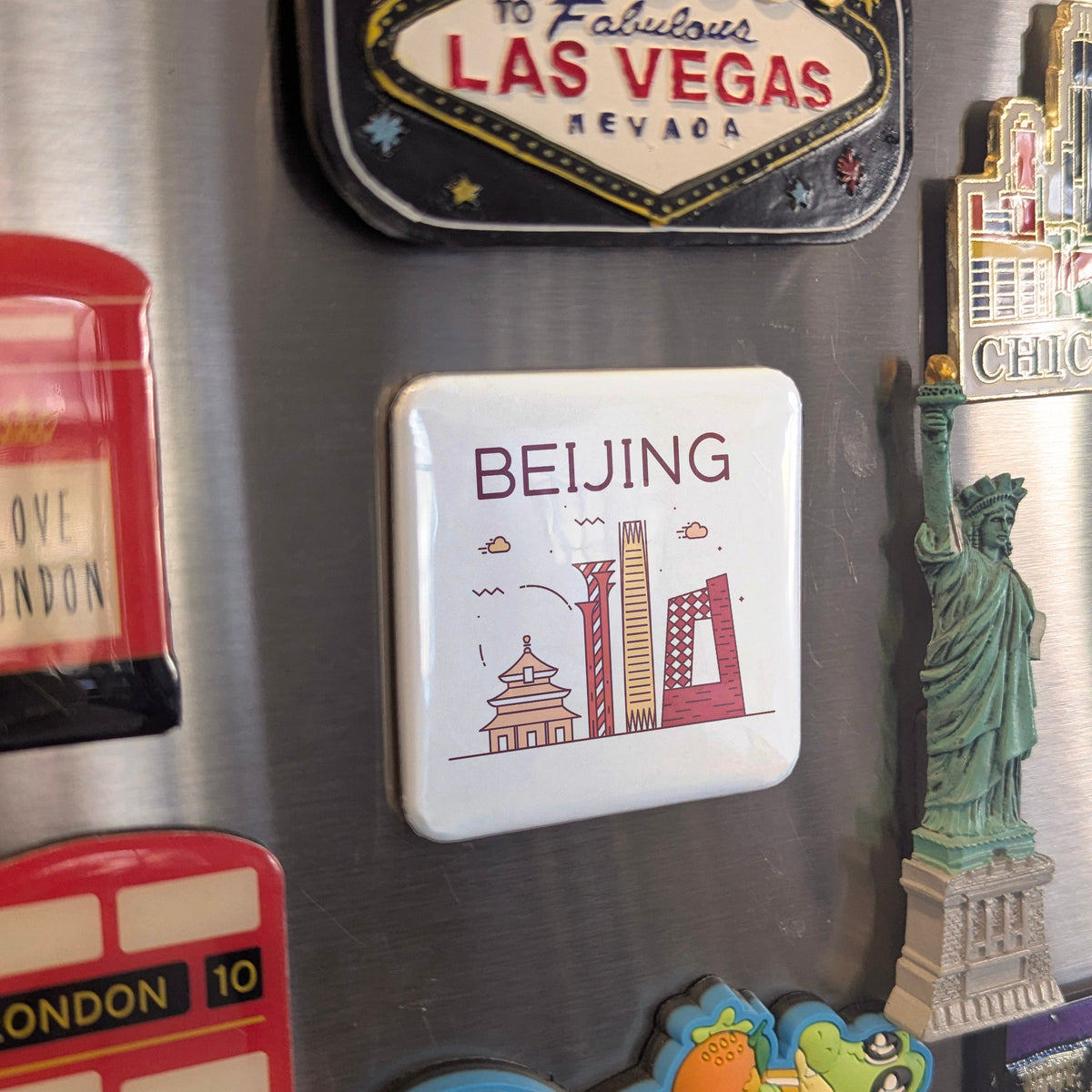 Beijing China Asia Magnet | Imperial Capital of the Middle Kingdom | 2x2 | Made in Canada