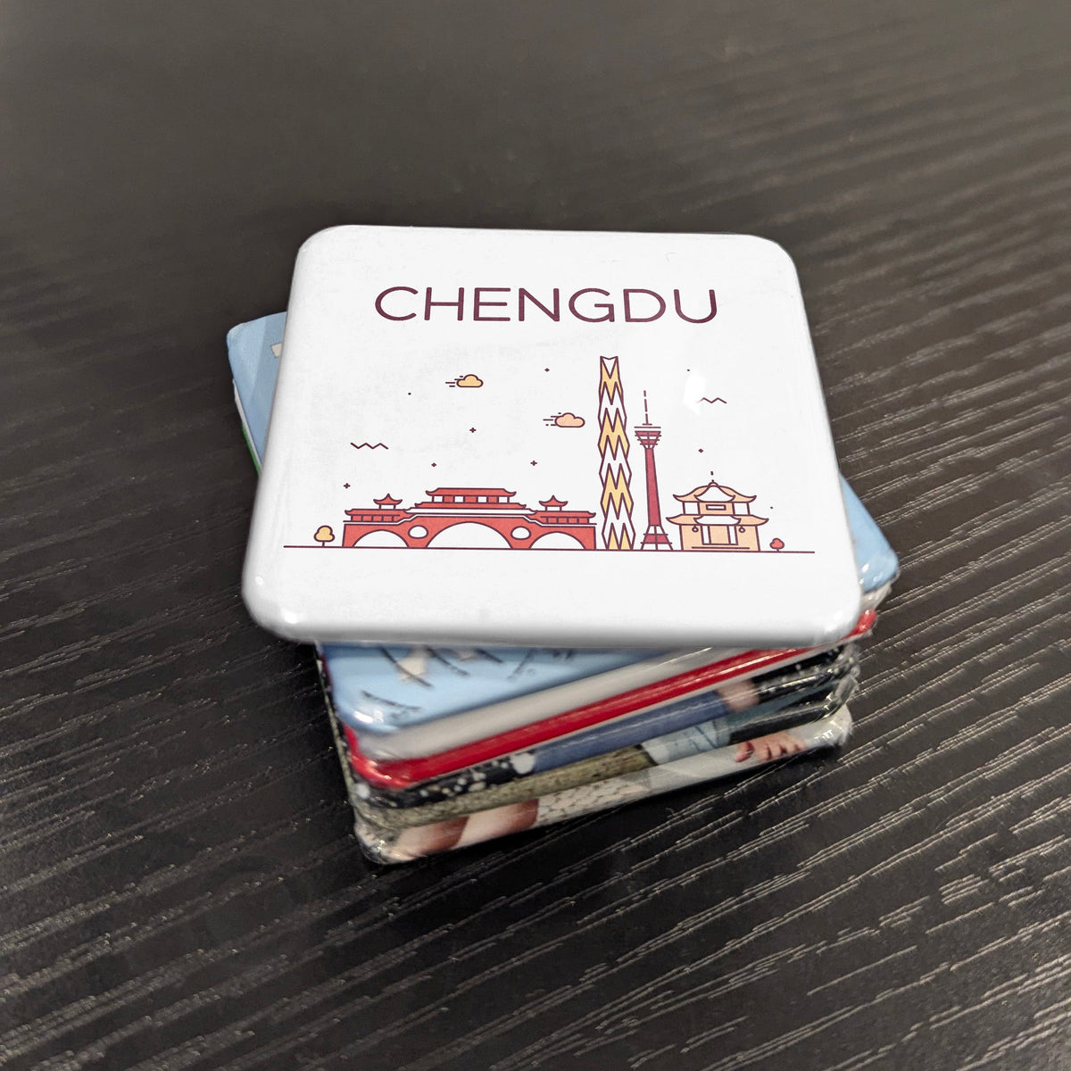 Chengdu China Asia Magnet | Panda Capital of the Sichuan Basin | 2x2 | Made in Canada