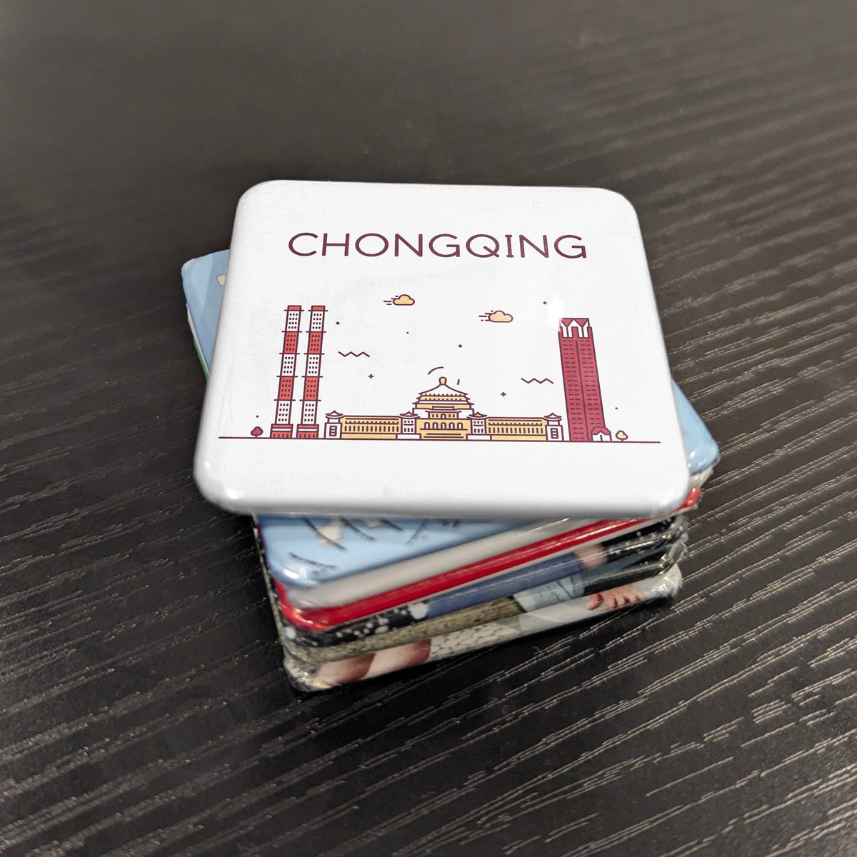 Chongqing China Asia Magnet | Mountain City on the Yangtze River | 2x2 | Made in Canada