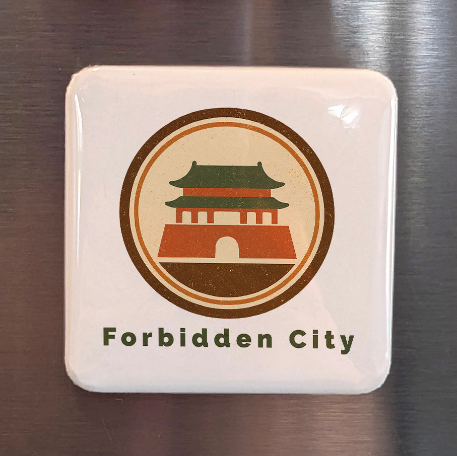 China Asia Magnet | Forbidden City Heart of the Middle Kingdom | 2x2 | Made in Canada