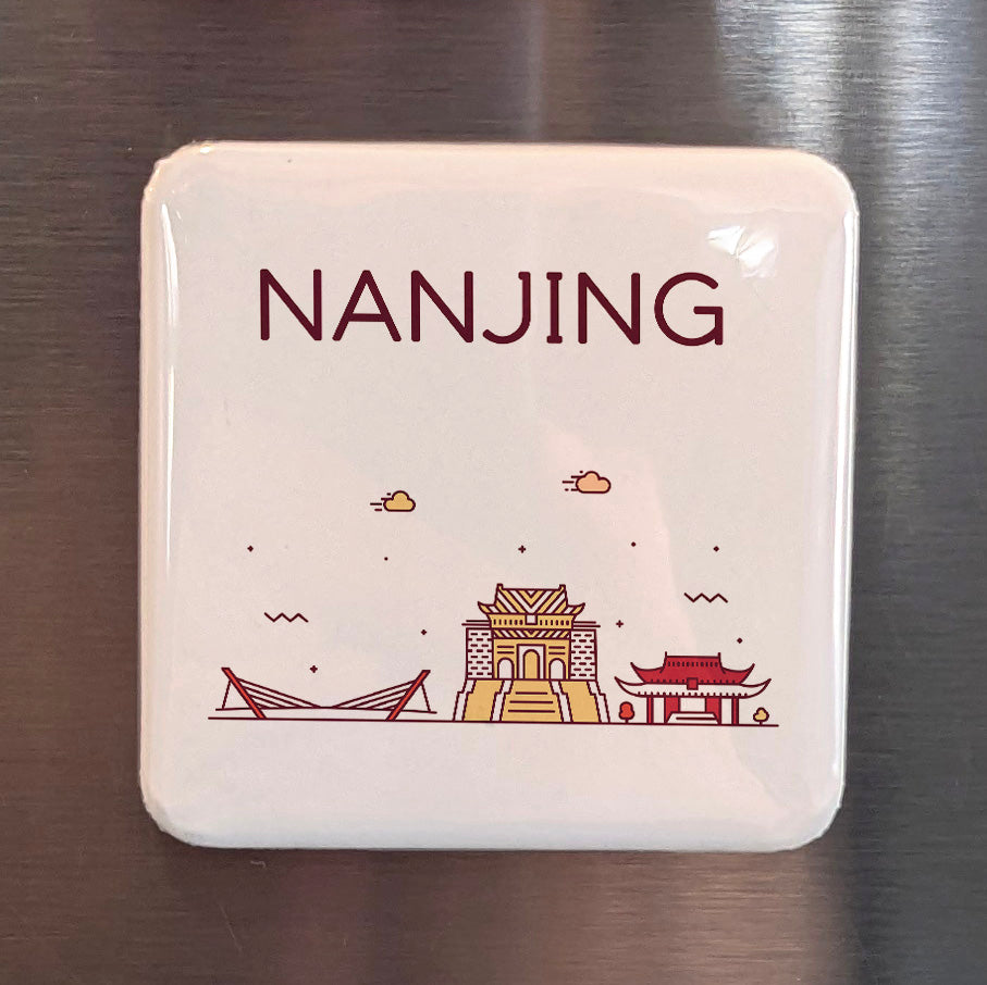 Nanjing China Asia Magnet | Ancient Capital on the Yangtze River | 2x2 | Made in Canada