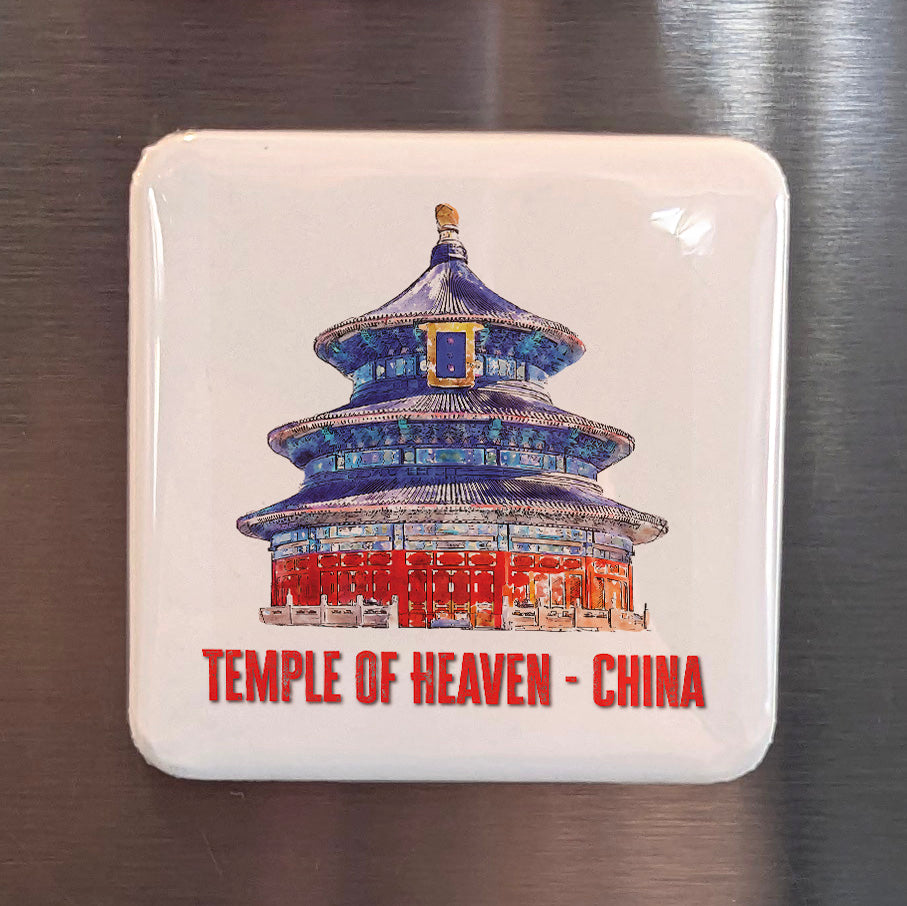 China Asia Magnet | Temple of Heaven Imperial Altar of the Middle Kingdom | 2x2 | Made in Canada
