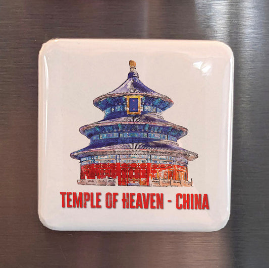 China Asia Magnet | Temple of Heaven Imperial Altar of the Middle Kingdom | 2x2 | Made in Canada - PhiloPerse