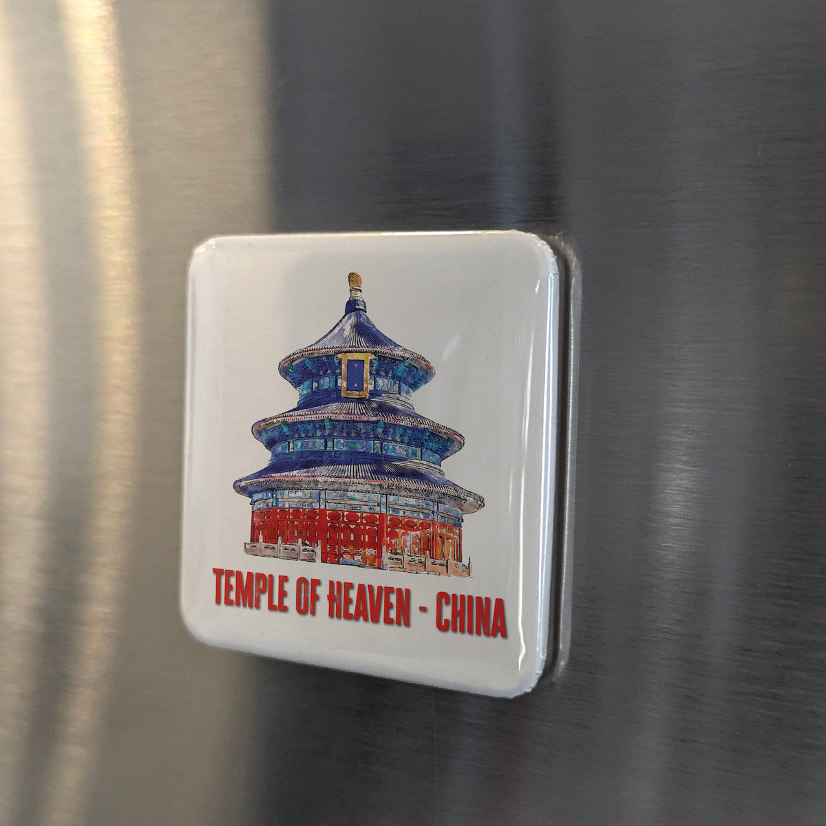 China Asia Magnet | Temple of Heaven Imperial Altar of the Middle Kingdom | 2x2 | Made in Canada