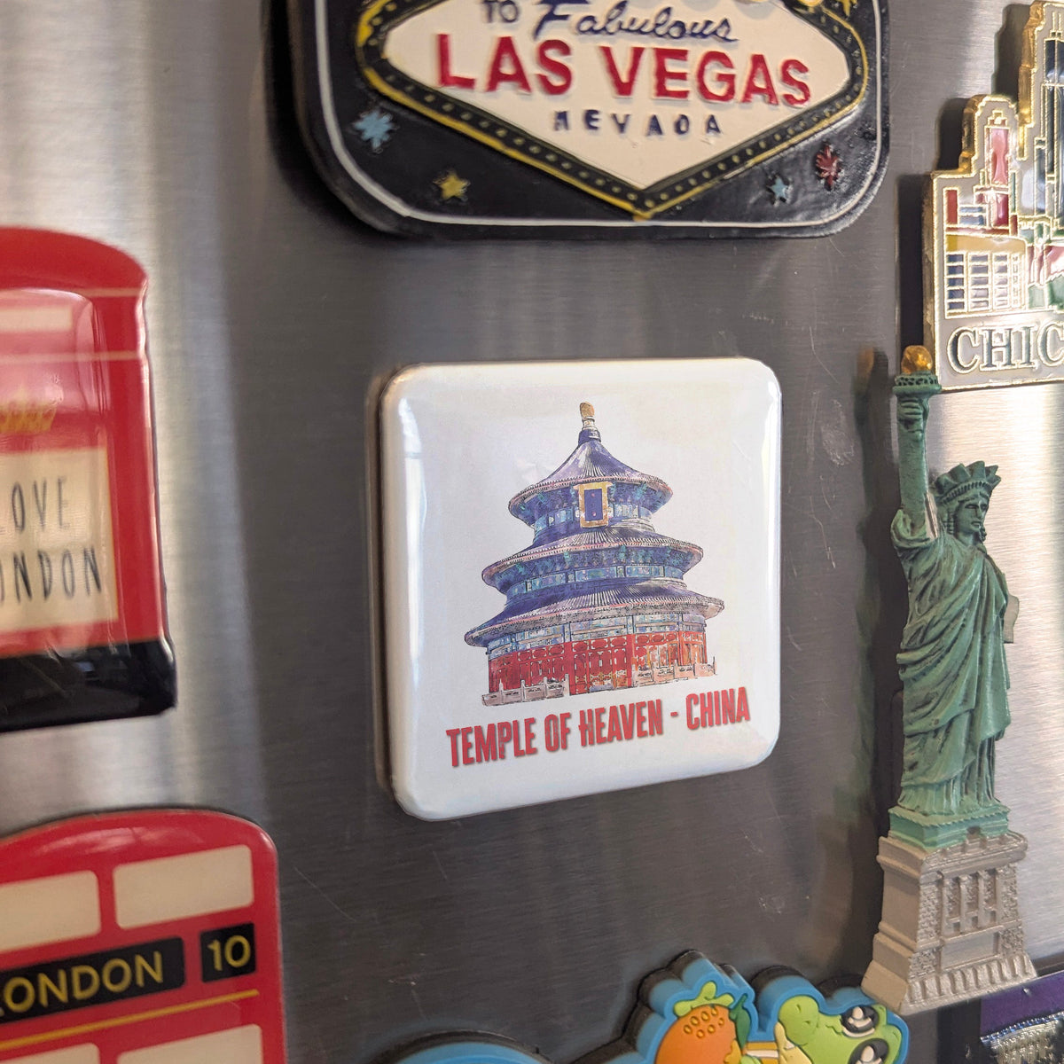 China Asia Magnet | Temple of Heaven Imperial Altar of the Middle Kingdom | 2x2 | Made in Canada