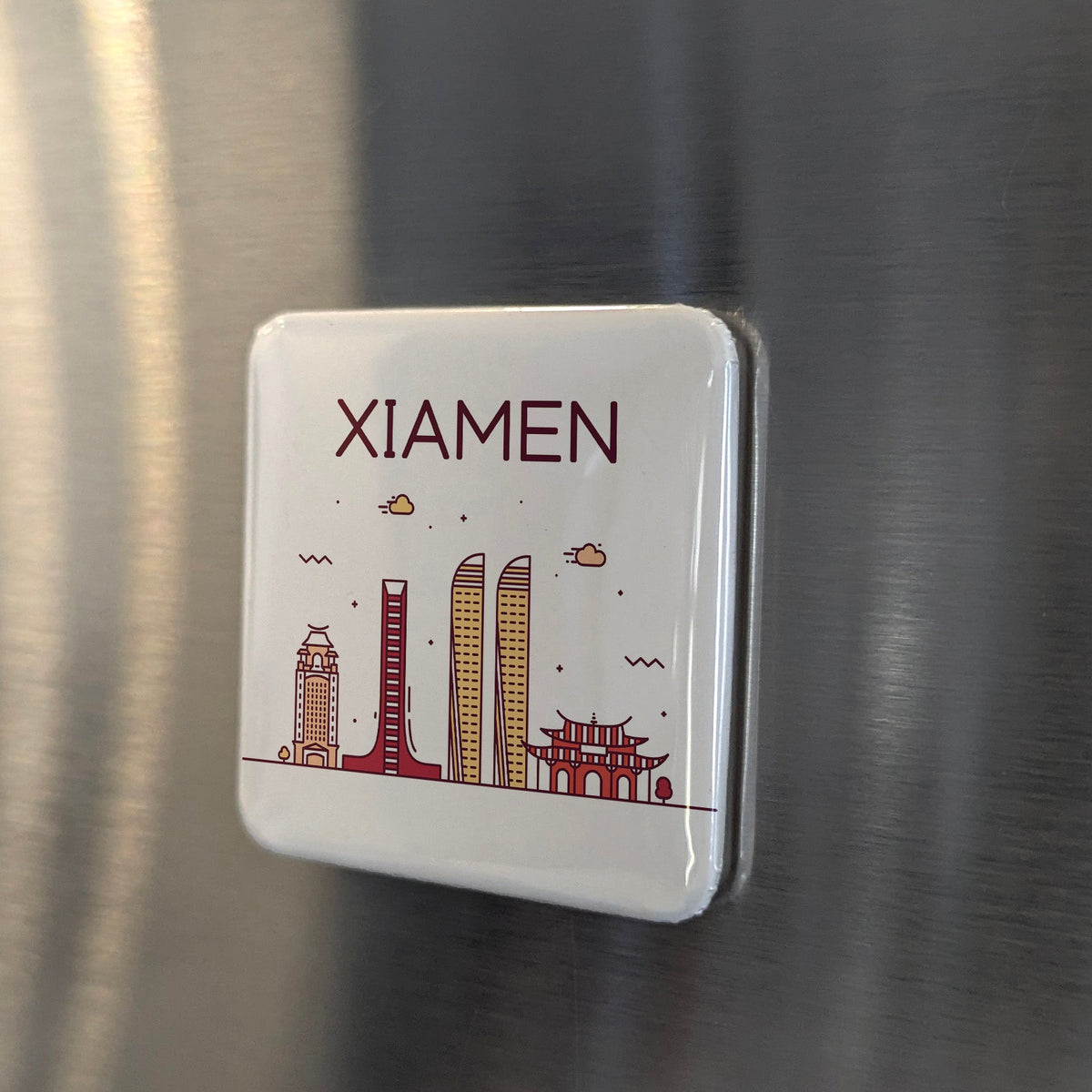 Xiamen China Asia Magnet | Garden City on the South China Sea | 2x2 | Made in Canada