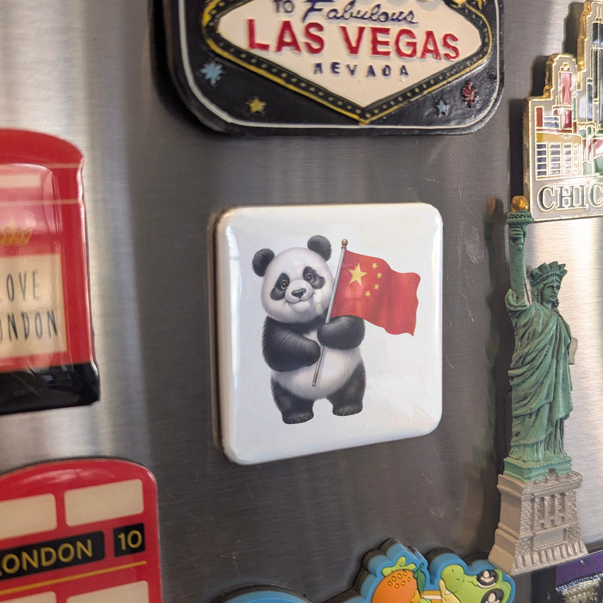 China Asia Magnet | Giant Panda of the Sichuan Highlands | 2x2 | Made in Canada