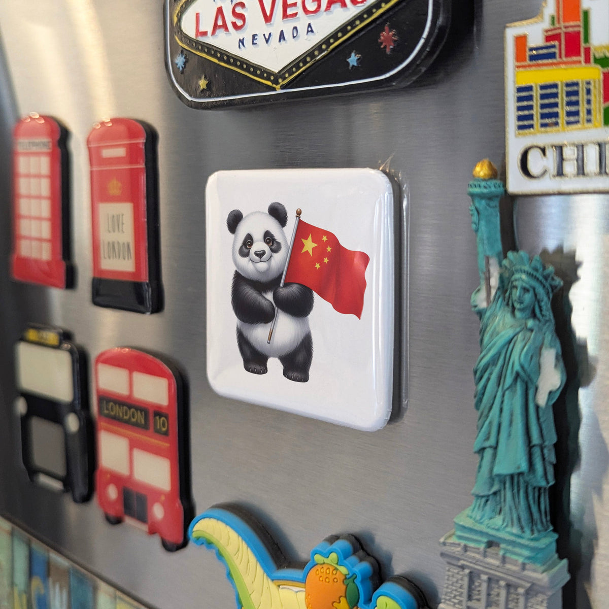 China Asia Magnet | Giant Panda of the Sichuan Highlands | 2x2 | Made in Canada