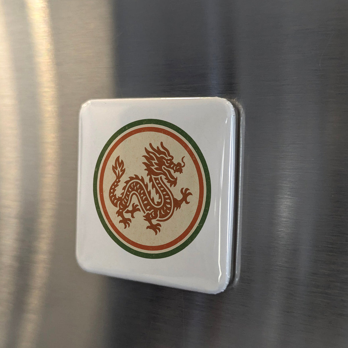 China Asia Magnet | Chinese Dragon Symbol of Imperial Power | 2x2 | Made in Canada