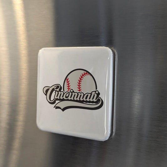 Cincinnati Ohio Magnet | Reds Country | 2x2 | Made in Canada - PhiloPerse