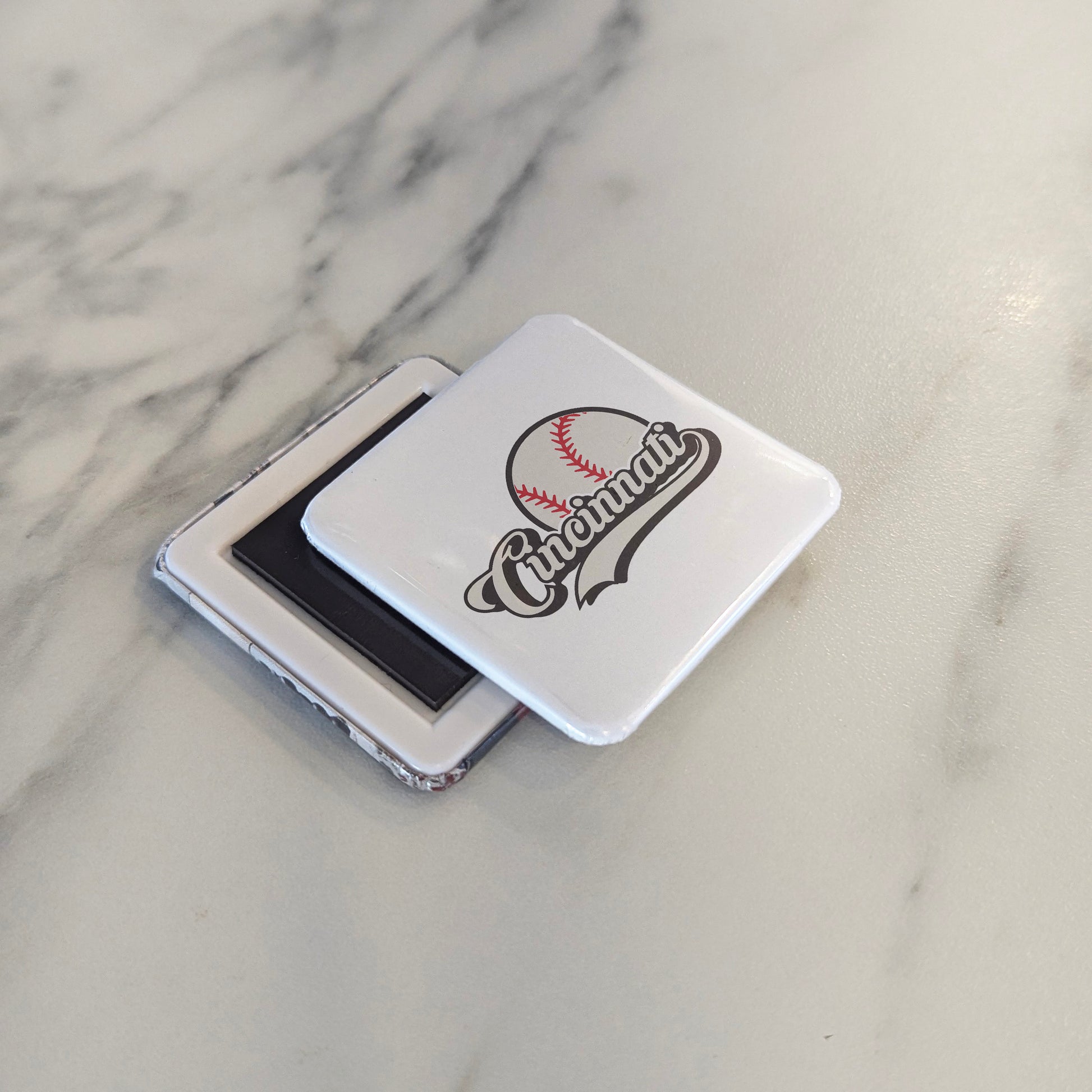 Cincinnati Ohio Magnet | Reds Country | 2×2 | Made in Canada - PhiloPerse