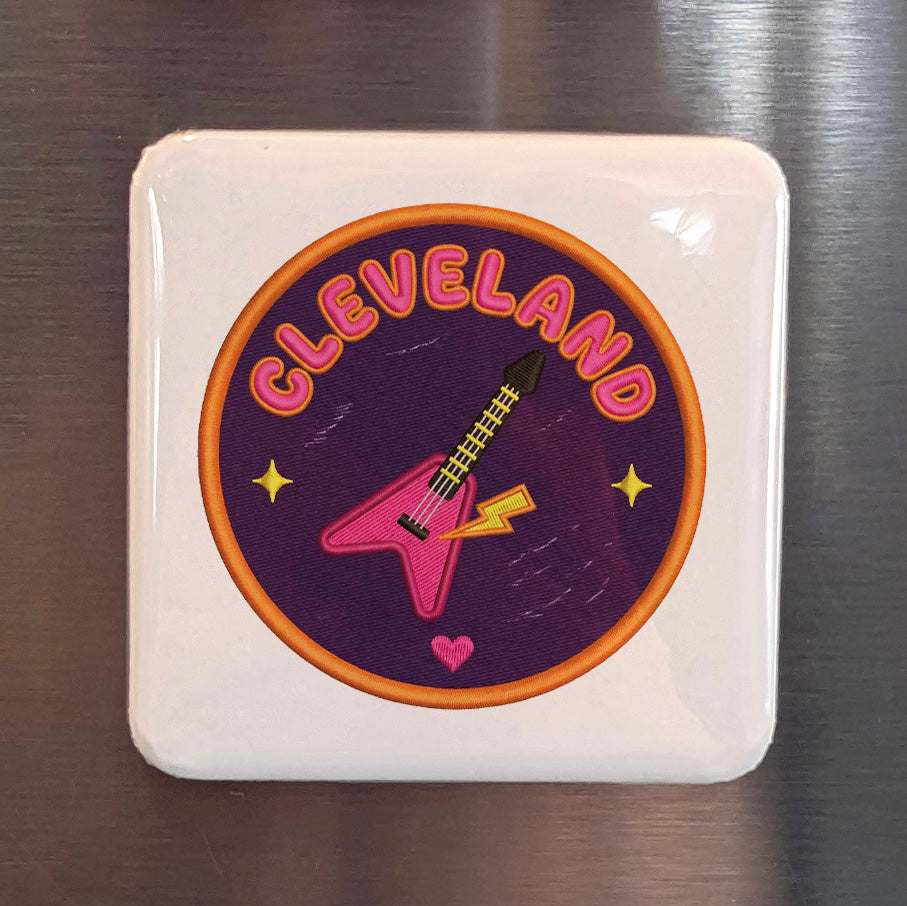 Cleveland Ohio Magnet | Rock Hall Capital | 2×2 | Made in Canada - PhiloPerse