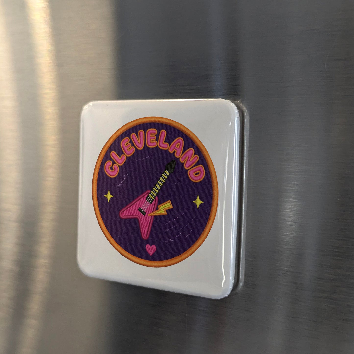 Cleveland Ohio Magnet | Rock Hall Capital | 2×2 | Made in Canada - PhiloPerse