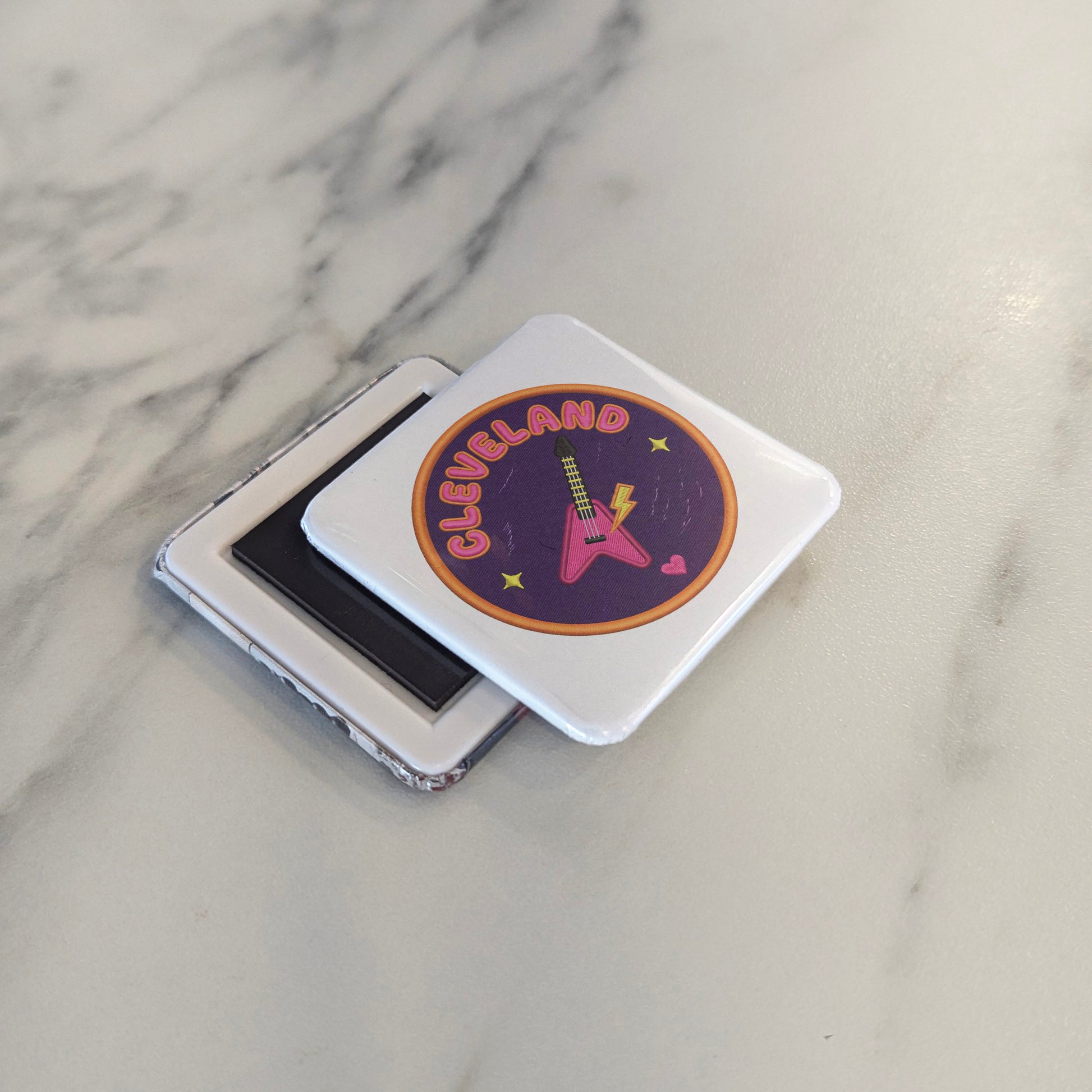 Cleveland Ohio Magnet | Rock Hall Capital | 2×2 | Made in Canada - PhiloPerse
