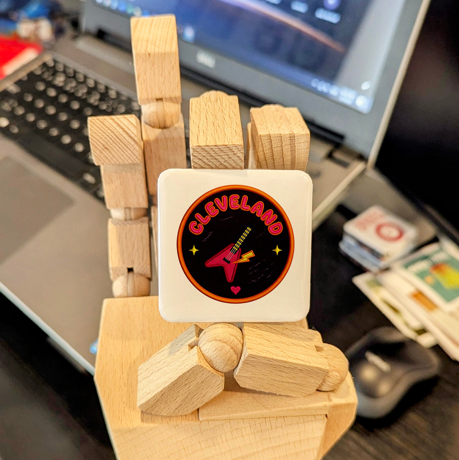 Cleveland Ohio Magnet | Rock Hall Capital | 2×2 | Made in Canada - PhiloPerse