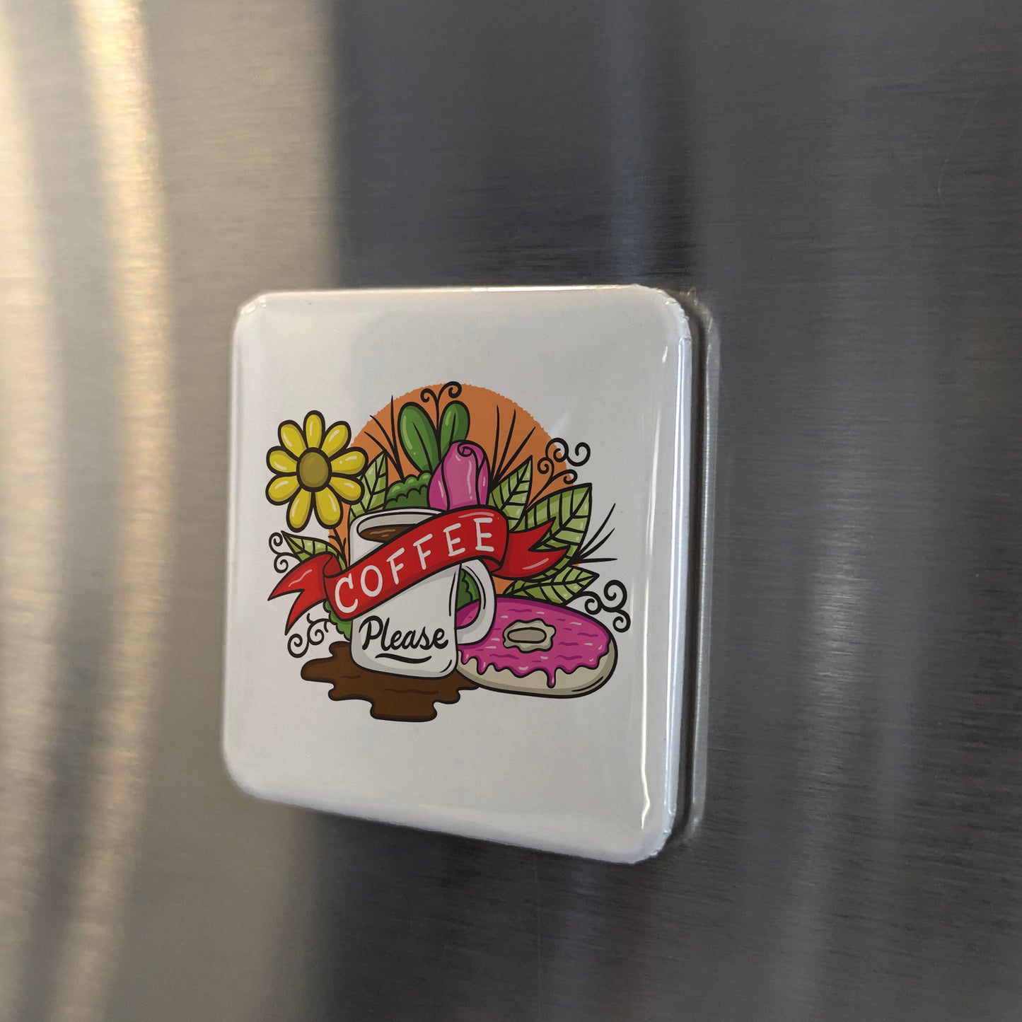 Coffee Please Fridge Magnet - PhiloPerse