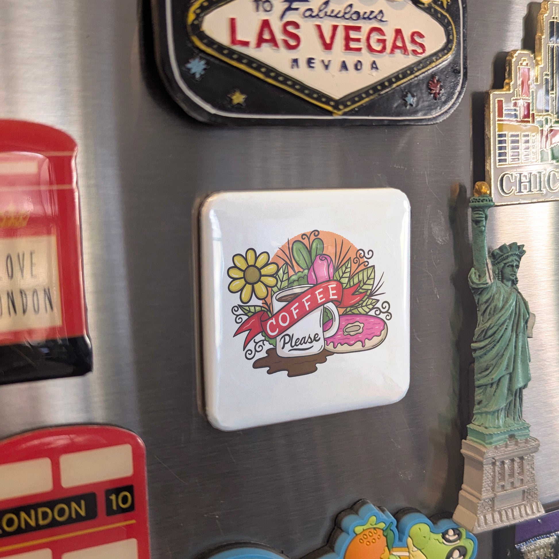 Coffee Please Fridge Magnet - PhiloPerse