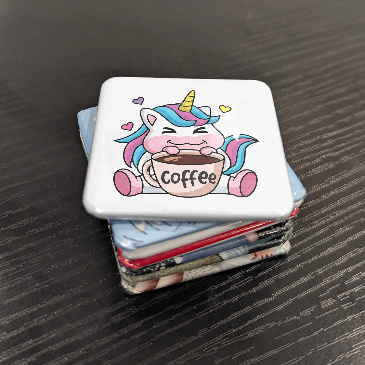 Coffee Unicorn Magnet | A Cup of Magic | 2×2 | Made in Canada - PhiloPerse