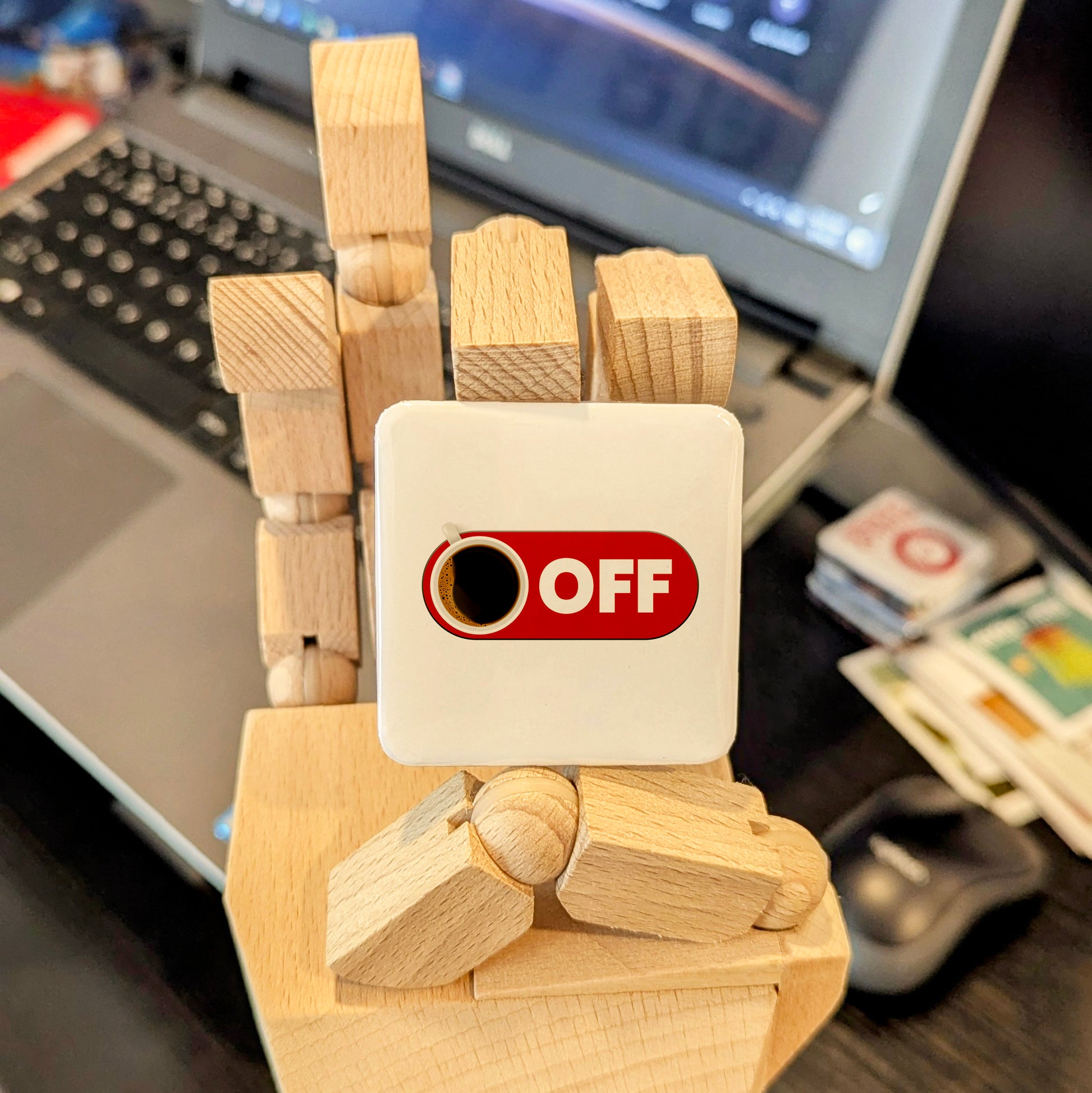 Coffee Toggle Fridge Magnet - PhiloPerse