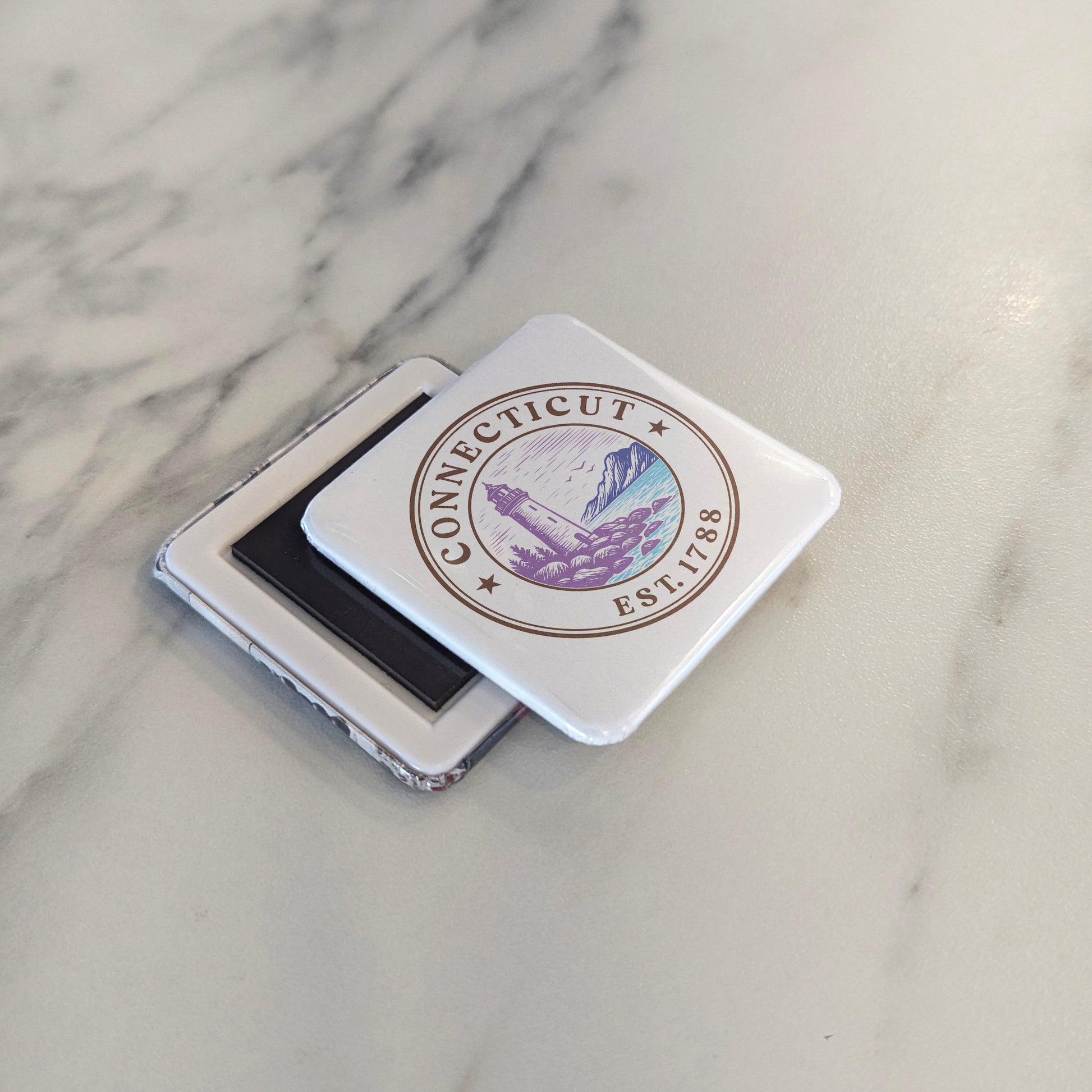 Connecticut Magnet | The Constitution State | 2×2 | Made in Canada - PhiloPerse