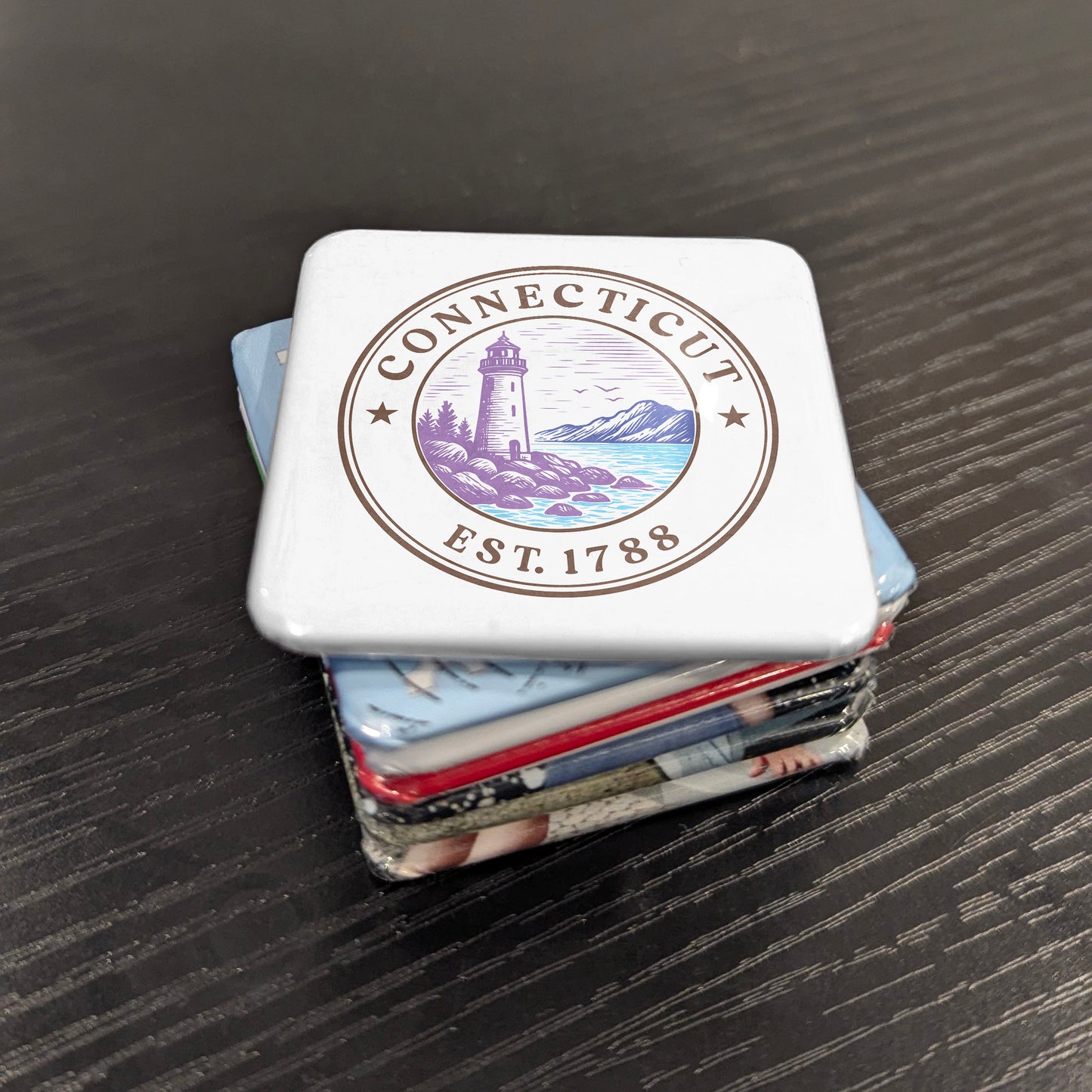 Connecticut Magnet | The Constitution State | 2×2 | Made in Canada - PhiloPerse