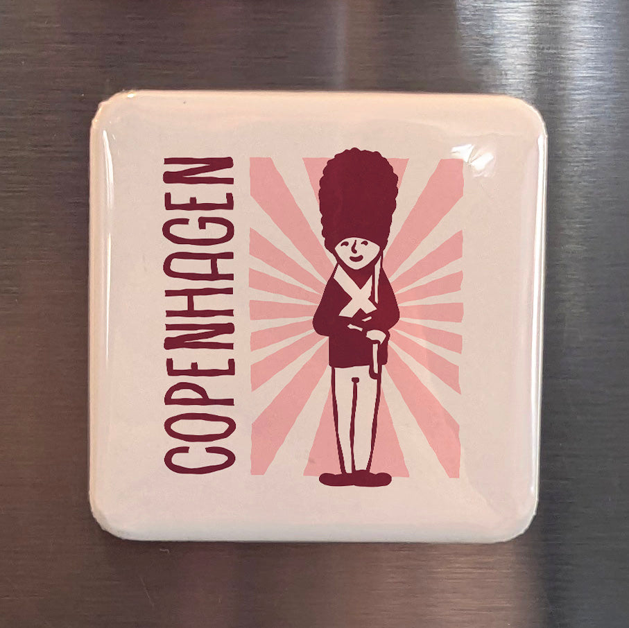 Copenhagen Denmark Magnet | Royal Life Guards of the Danish Crown | 2x2 | Made in Canada