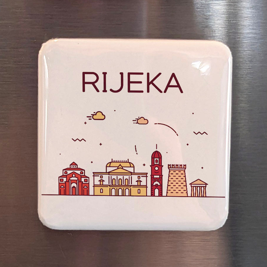 Rijeka Croatia Magnet | Gateway Port of the Kvarner Gulf on the Adriatic | 2x2 | Made in Canada