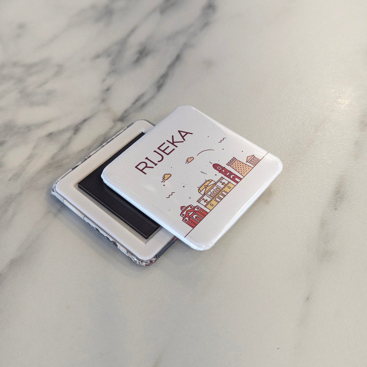 Rijeka Croatia Magnet | Gateway Port of the Kvarner Gulf on the Adriatic | 2x2 | Made in Canada