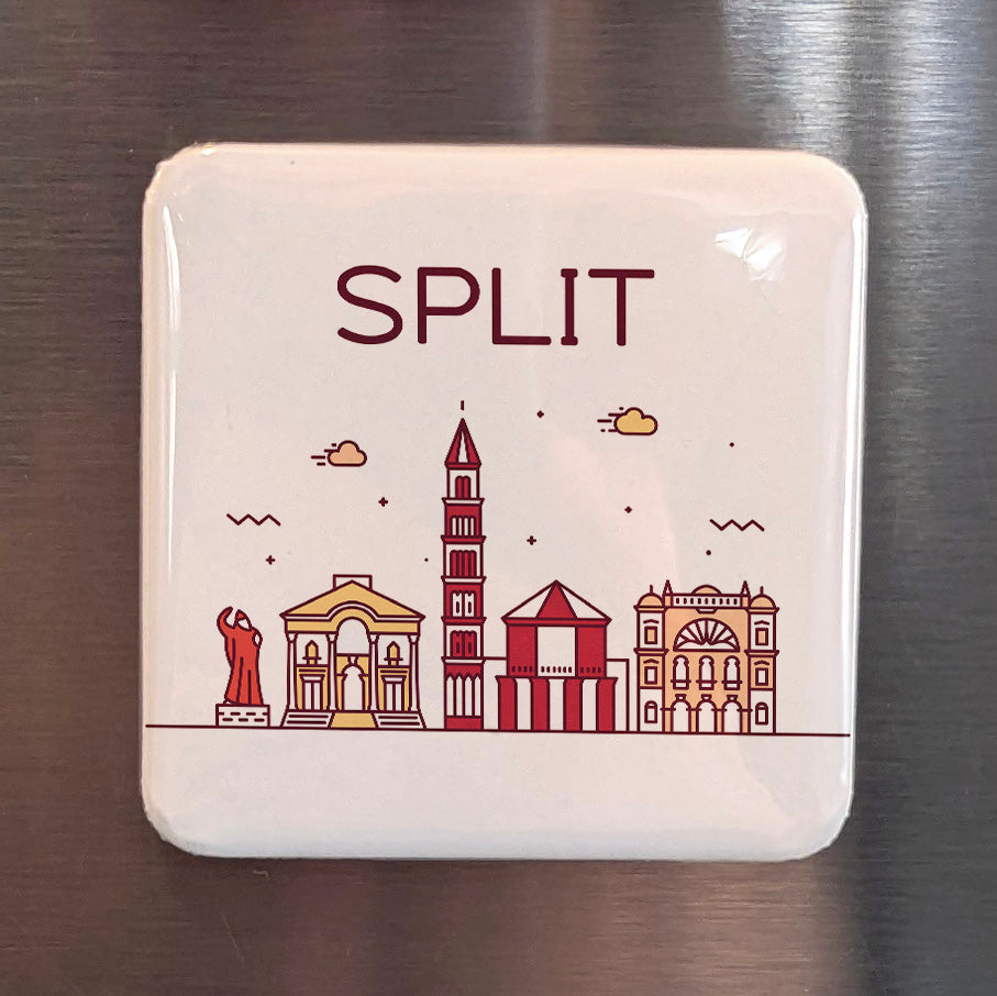Split Croatia Magnet | Diocletian's Palace City on the Dalmatian Coast | 2x2 | Made in Canada