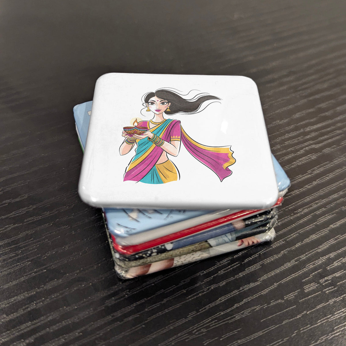 Asia Magnet | Indian Culture Colours of the Subcontinent | 2x2 | Made in Canada
