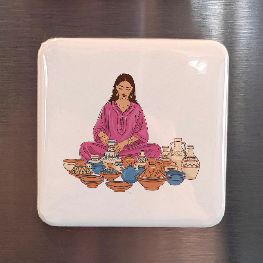 Morocco Africa Magnet | Medina Culture of the Maghreb | 2x2 | Made in Canada