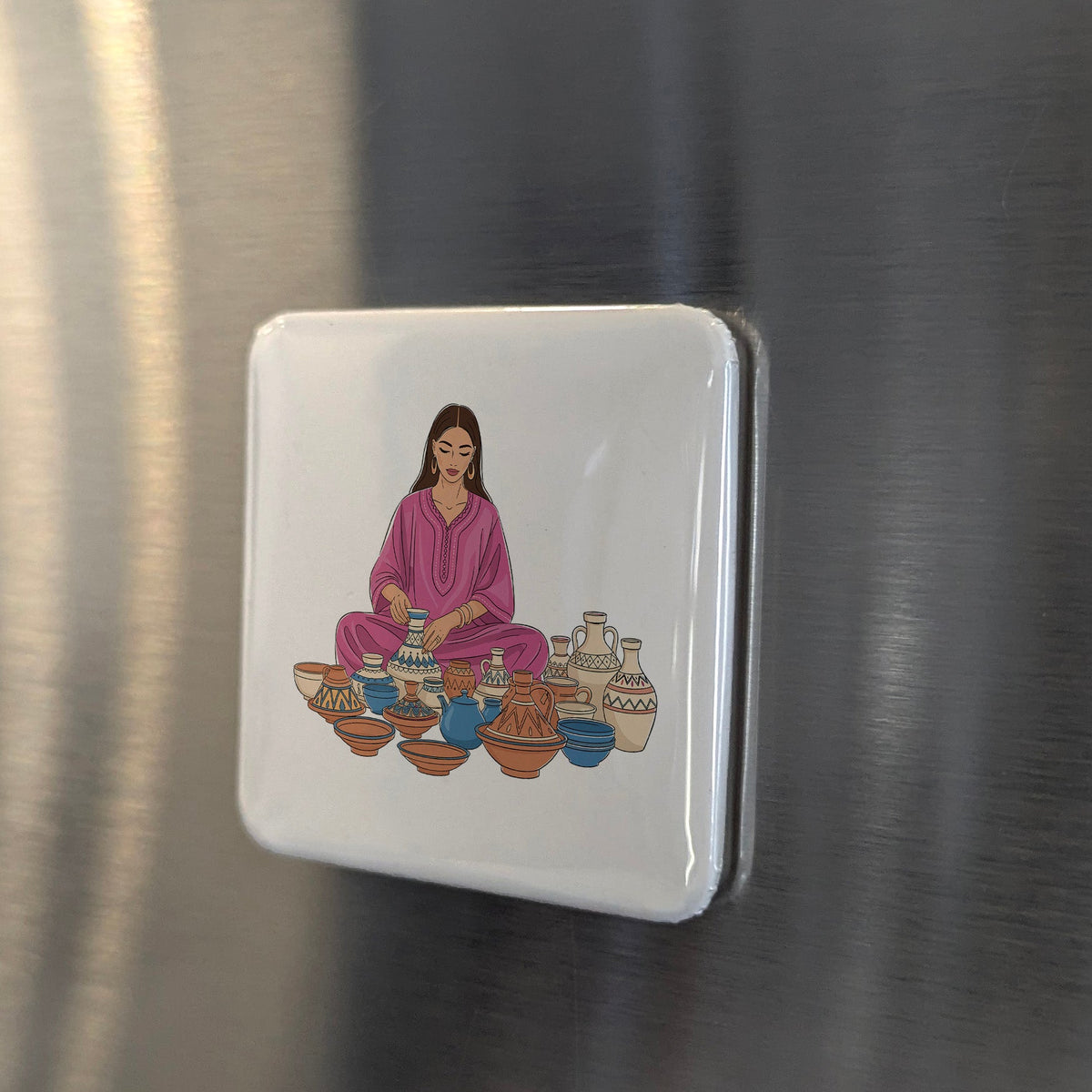 Morocco Africa Magnet | Medina Culture of the Maghreb | 2x2 | Made in Canada