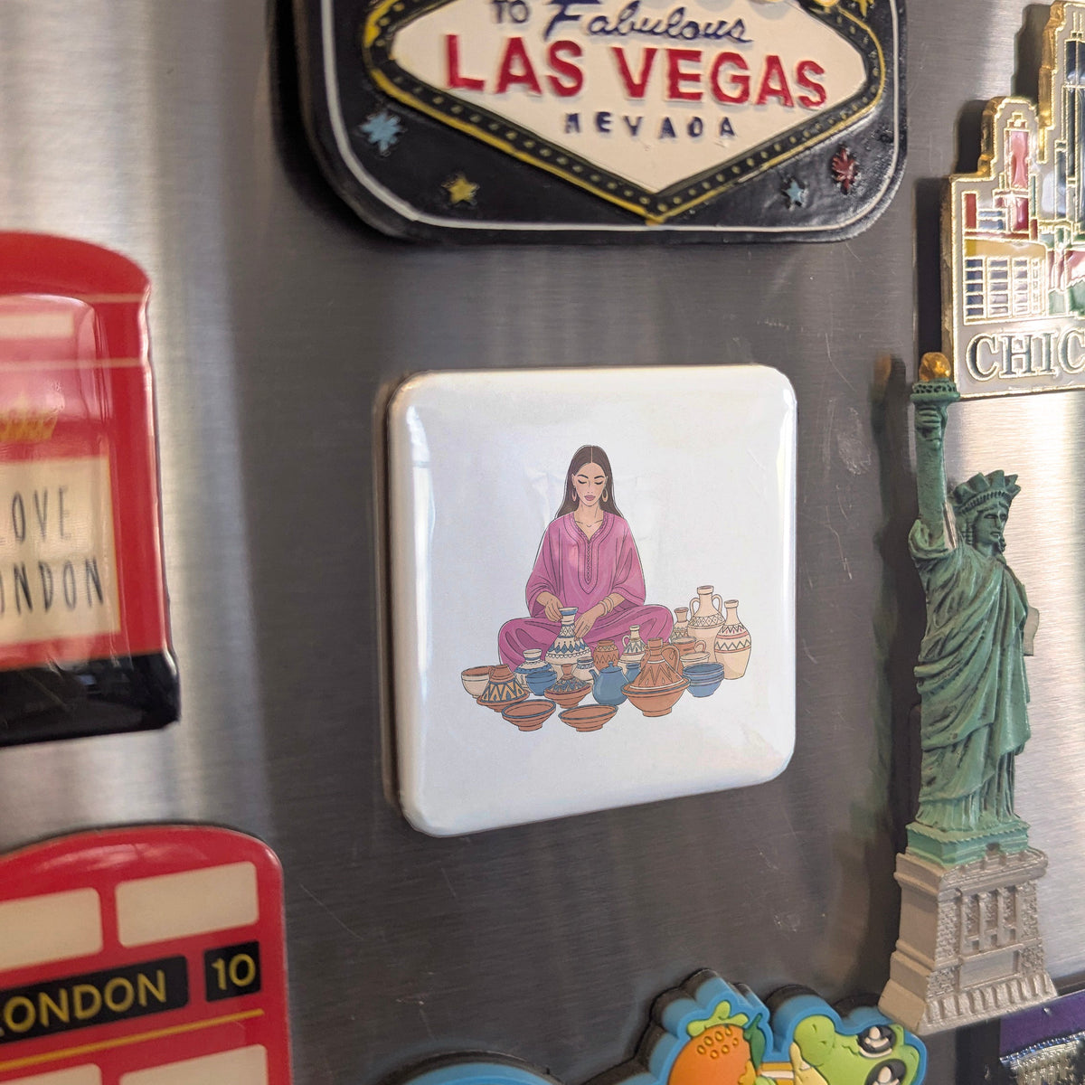 Morocco Africa Magnet | Medina Culture of the Maghreb | 2x2 | Made in Canada