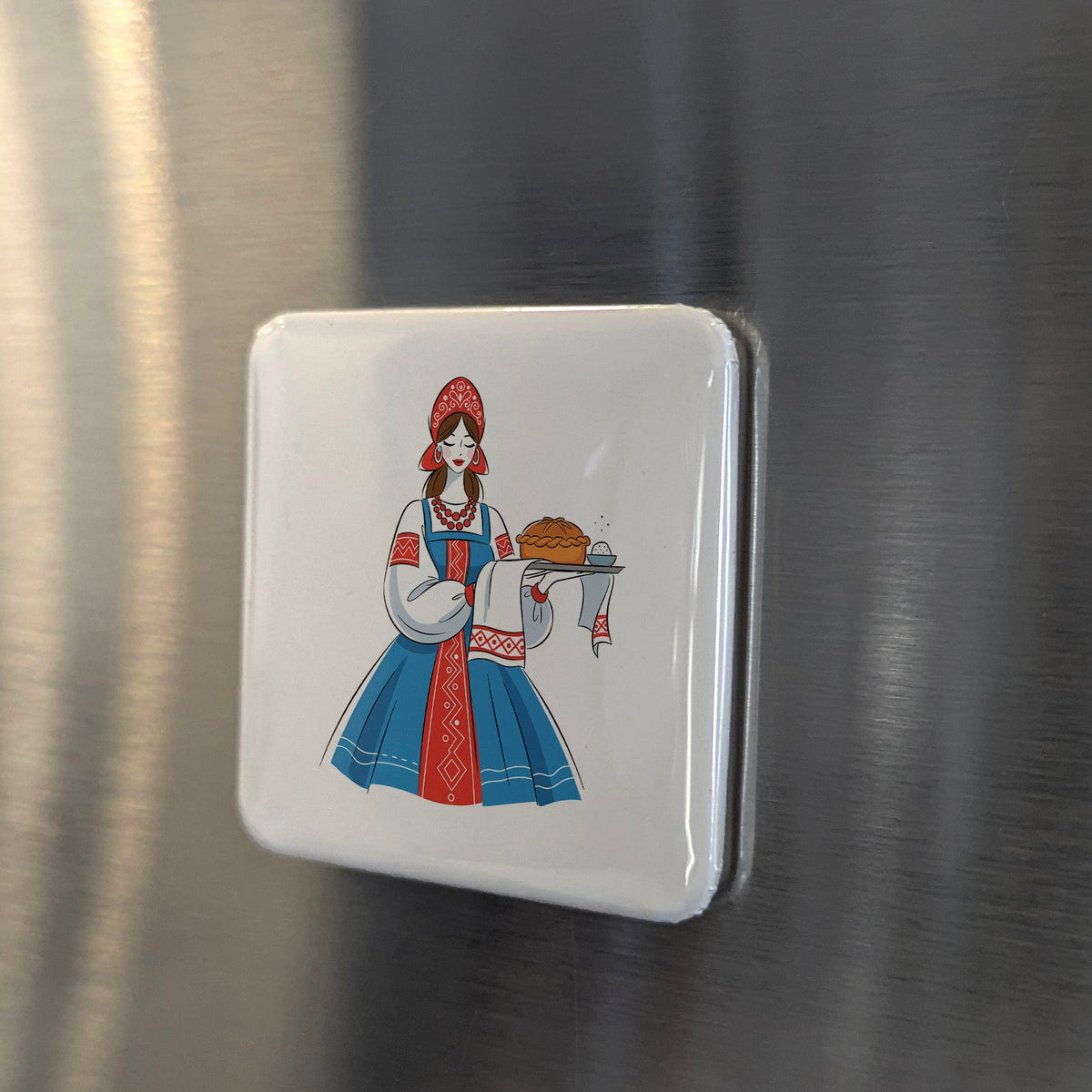 Russian Slavic Culture Magnet | Matryoshka Tradition of the Slavic Heartland | 2x2 | Made in Canada