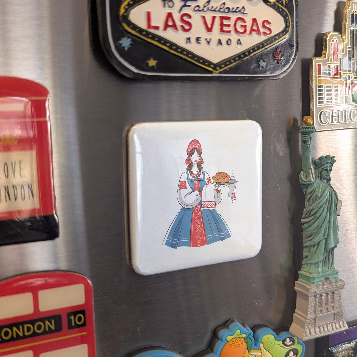 Russian Slavic Culture Magnet | Matryoshka Tradition of the Slavic Heartland | 2x2 | Made in Canada