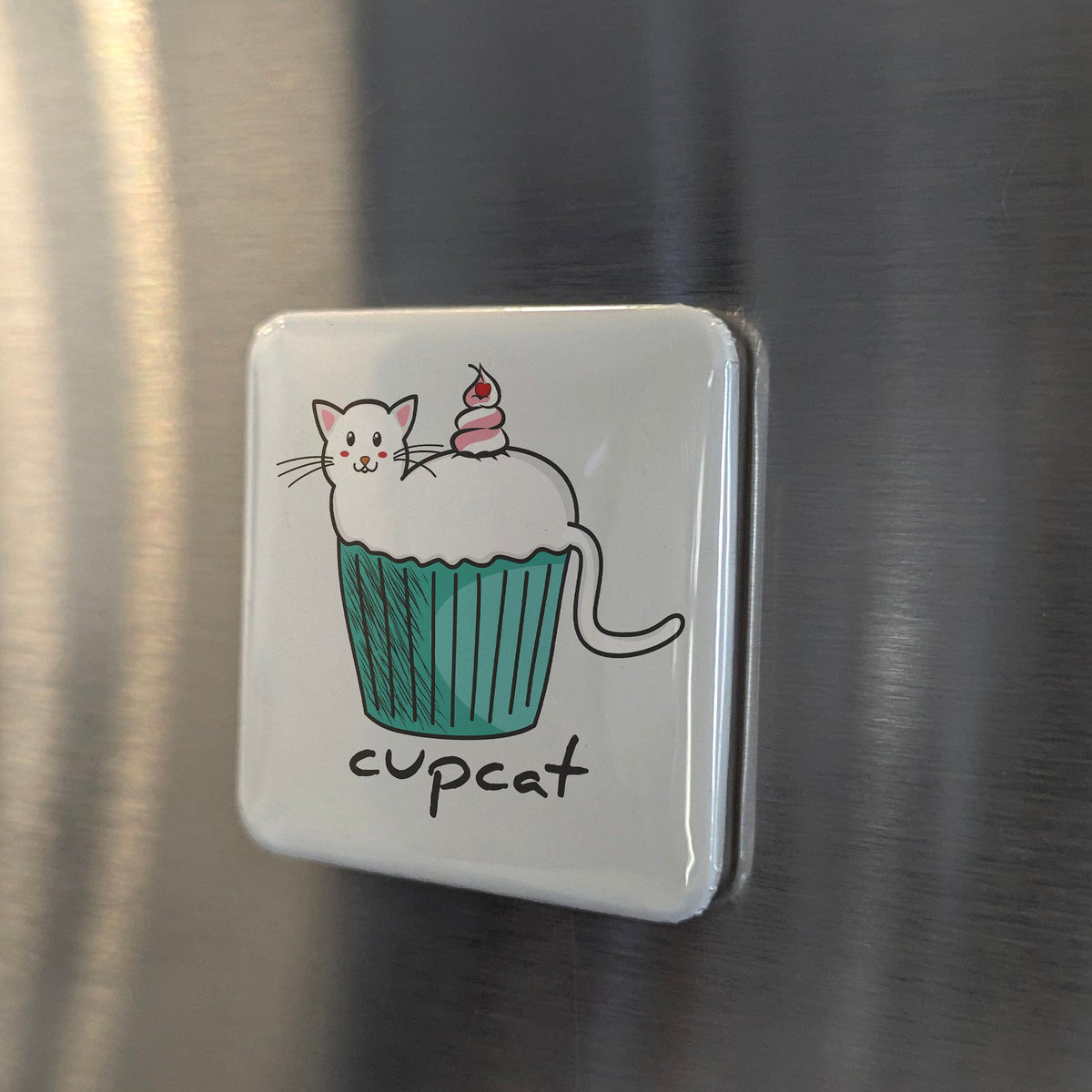 Cupcat Magnet | Purrfectly Sweet | 2×2 | Made in Canada - PhiloPerse