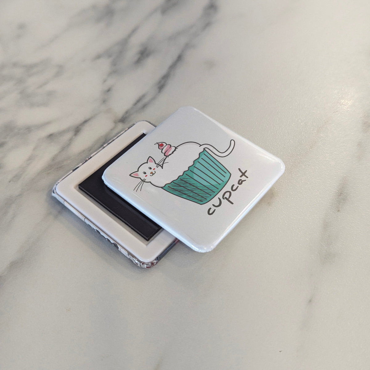 Cupcat Magnet | Purrfectly Sweet | 2×2 | Made in Canada - PhiloPerse