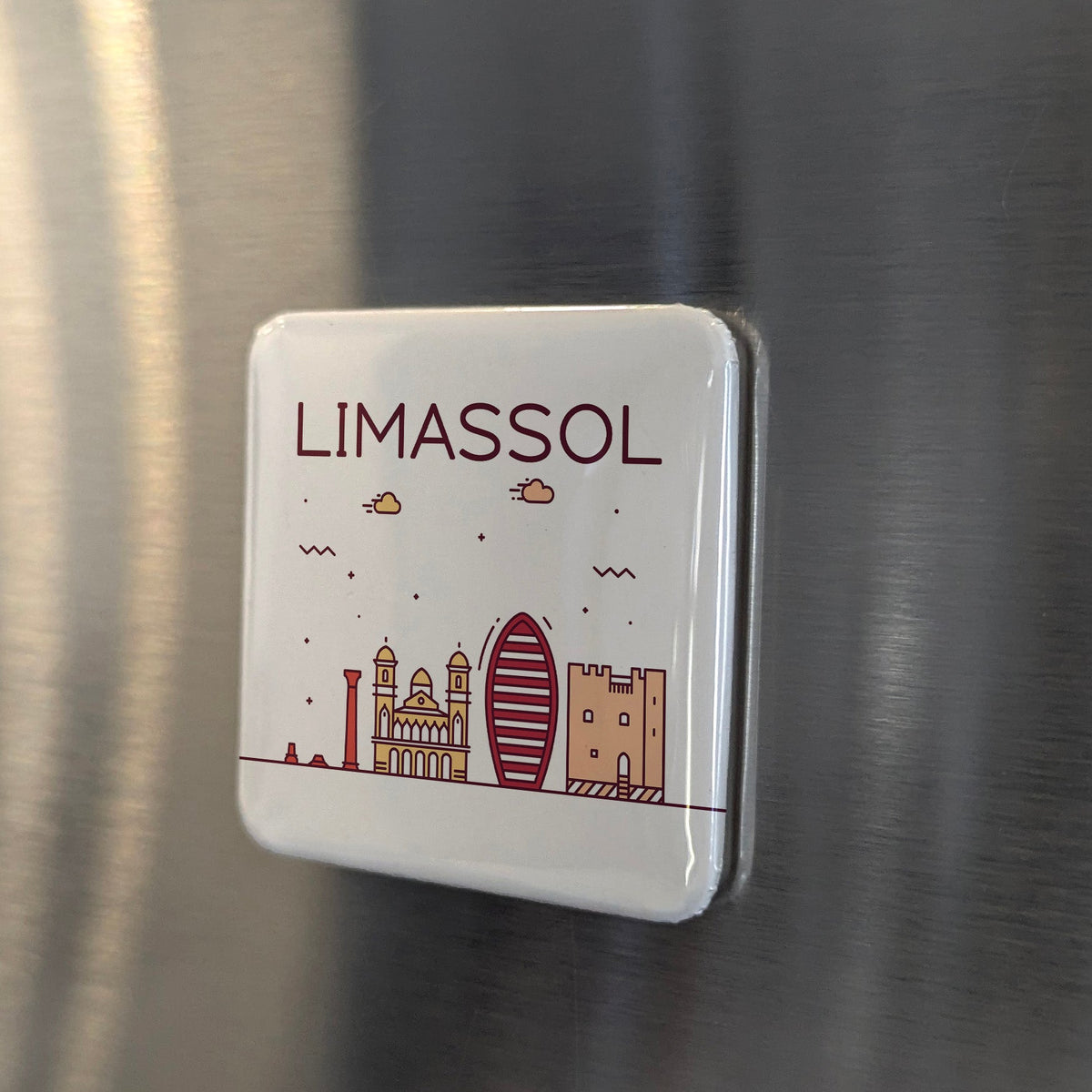 Limassol Cyprus Magnet | Wine Capital of the Birthplace of Aphrodite | 2x2 | Made in Canada