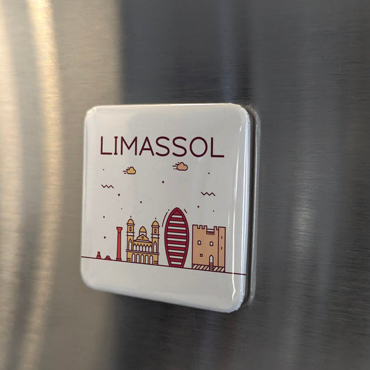 Limassol Cyprus Magnet | Wine Capital of the Birthplace of Aphrodite | 2x2 | Made in Canada - PhiloPerse