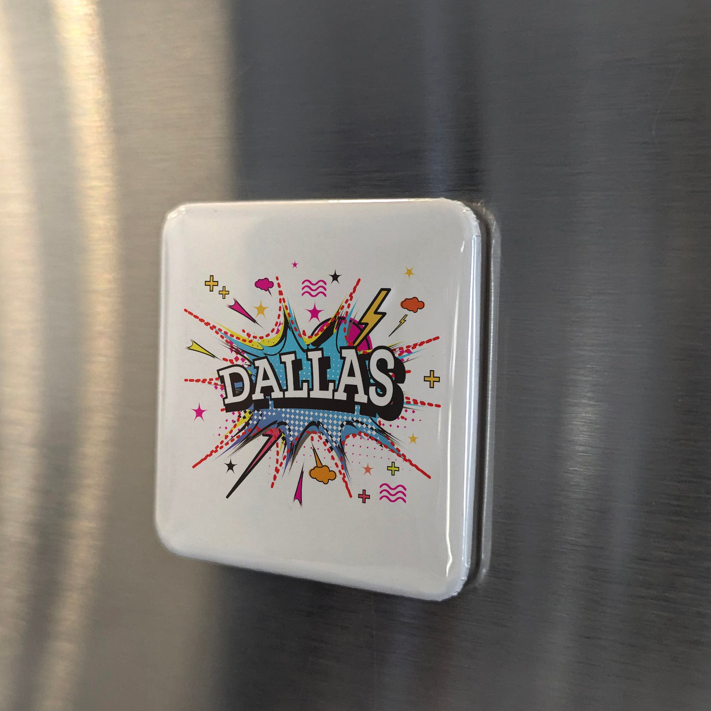 Dallas Texas Magnet | Big D City Pride | 2×2 | Made in Canada - PhiloPerse