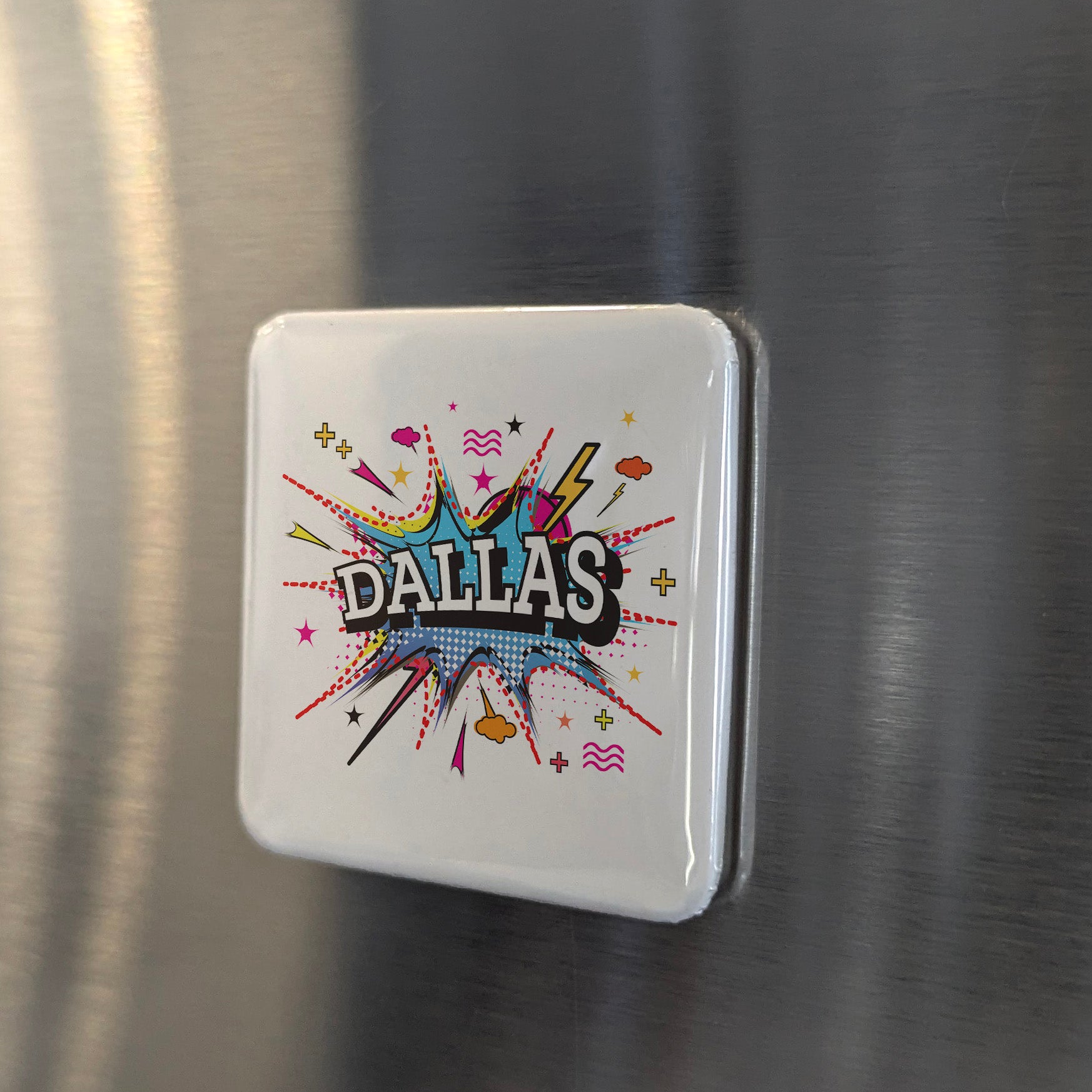 Dallas Texas Magnet | Big D City Pride | 2×2 | Made in Canada - PhiloPerse