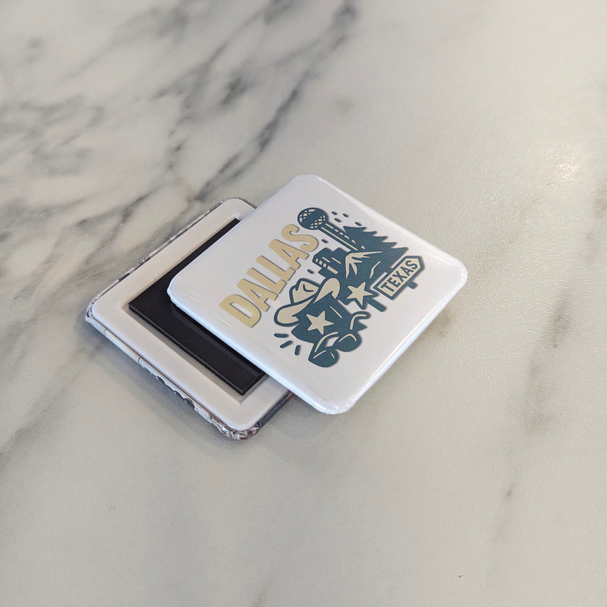 Dallas Texas Magnet | | 2×2 | Made in Canada - PhiloPerse
